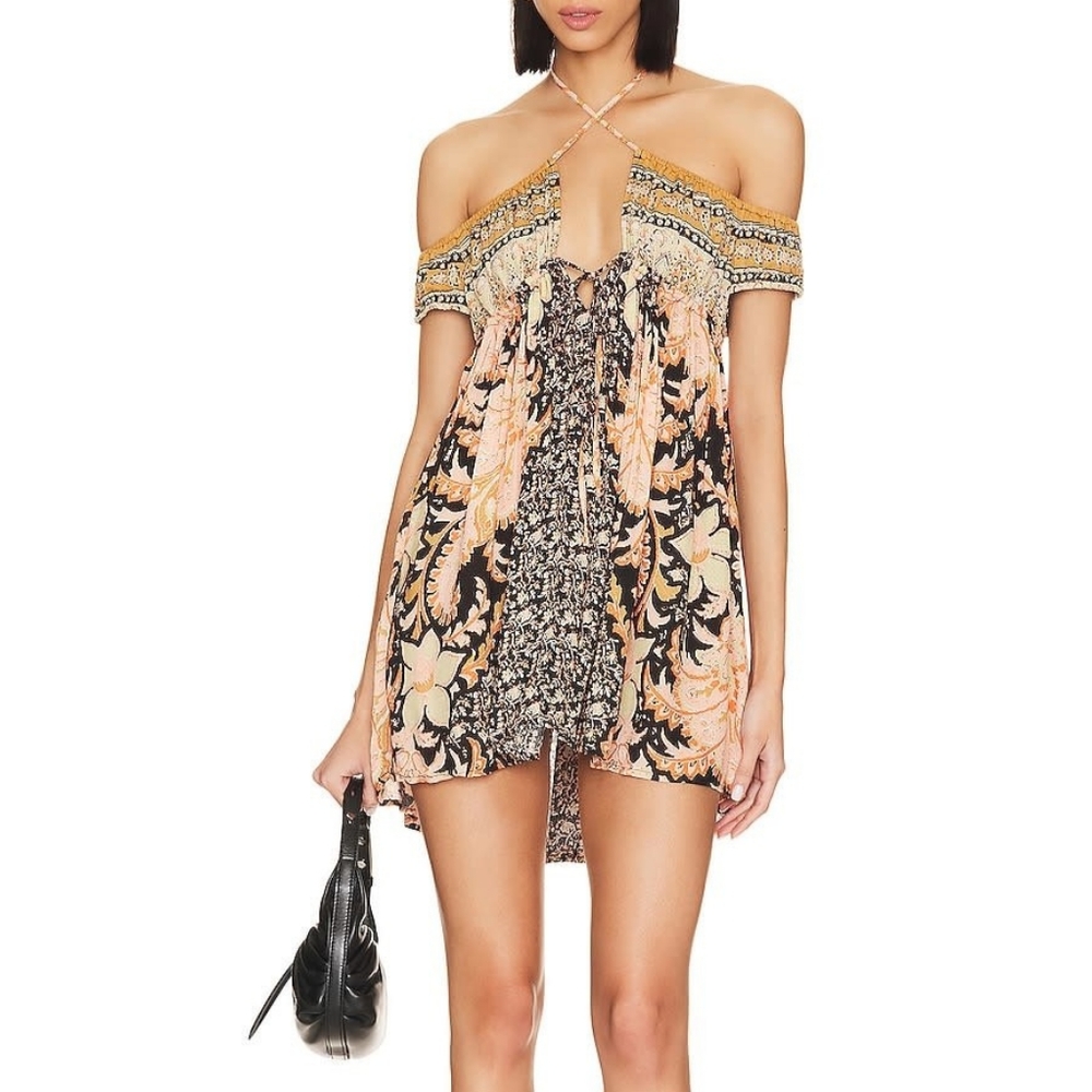 🧡FREE PEOPLE BALI MARIPOSA SLIP DRESS SIZE S - Picture 4 of 8